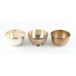 Property of a lady - a pair of plain silver deep bowls, James Dixon & Sons, Sheffield 1943, 4.35ins.