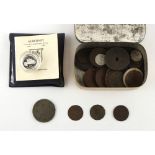 Property of a gentleman - coins - a quantity of assorted coins & tokens, 17th century & later,