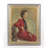 Property of a deceased estate - Miss Jean Primrose (20th century British) - PORTRAIT OF A LADY - oil