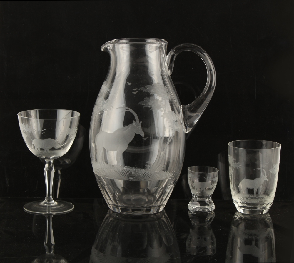 Property of a lady - Moser for Rowland Ward, London - a suite of safari glassware, comprising a - Image 2 of 2