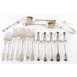 Property of a lady - a quantity of assorted flatware, mostly Georgian, approximately 677 grams