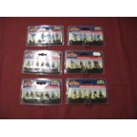 Six Packs of Bachmann Branch Line 'Scenecraft' "OO" Scale Plastic Model Figures, to include