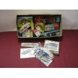 A Quantity of 'Z' Gauge Model Railway Accessory Items, including buildings, vehicles, scenery, among