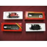 Two Hornby 'OO' 0-4-0 Locomotives, one red, one repainted black, both boxed.