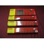 Four Hornby "OO" Gauge Track Extension Packs, comprising of Extension Pack C, D, E and F,