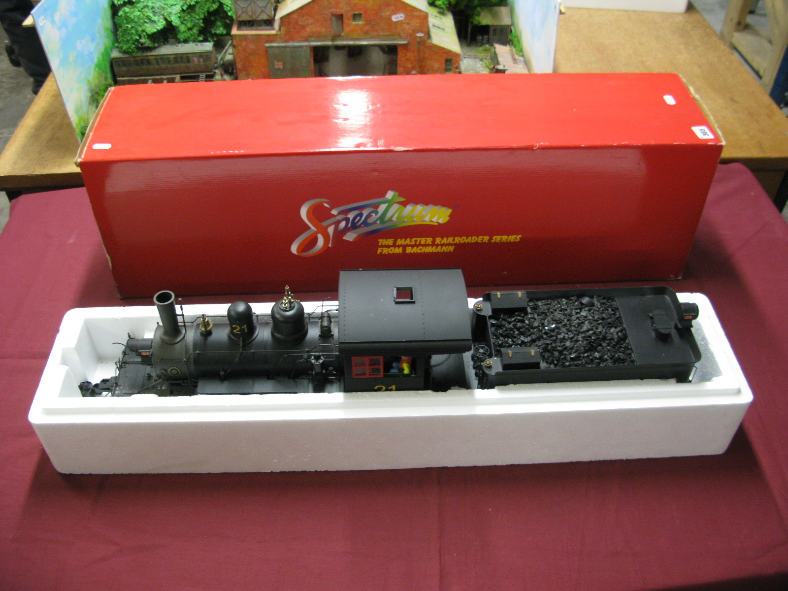 A Spectrum 'Bachmann' 1:20 Three Scale 2-8-0 Narrow Gauge Outline American Locomotive,