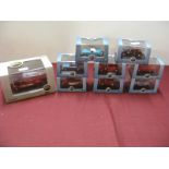 Nine 1:76th Scale Diecast Model Lineside Vehicles, by Oxford, including South Australia Leyland