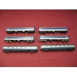 Six 'OO' Scale Eight Wheel Carriages, by Lima, comprising two BR Inter-City Sleepers and four