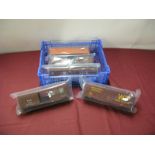 Five 'O' Gauge American Outline Rolling Stock, Box Vans, unboxed.