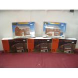 Five OO Scale Plastic Model Kits, all lineside houses, by Hornby Gaugemaster, including Hornby