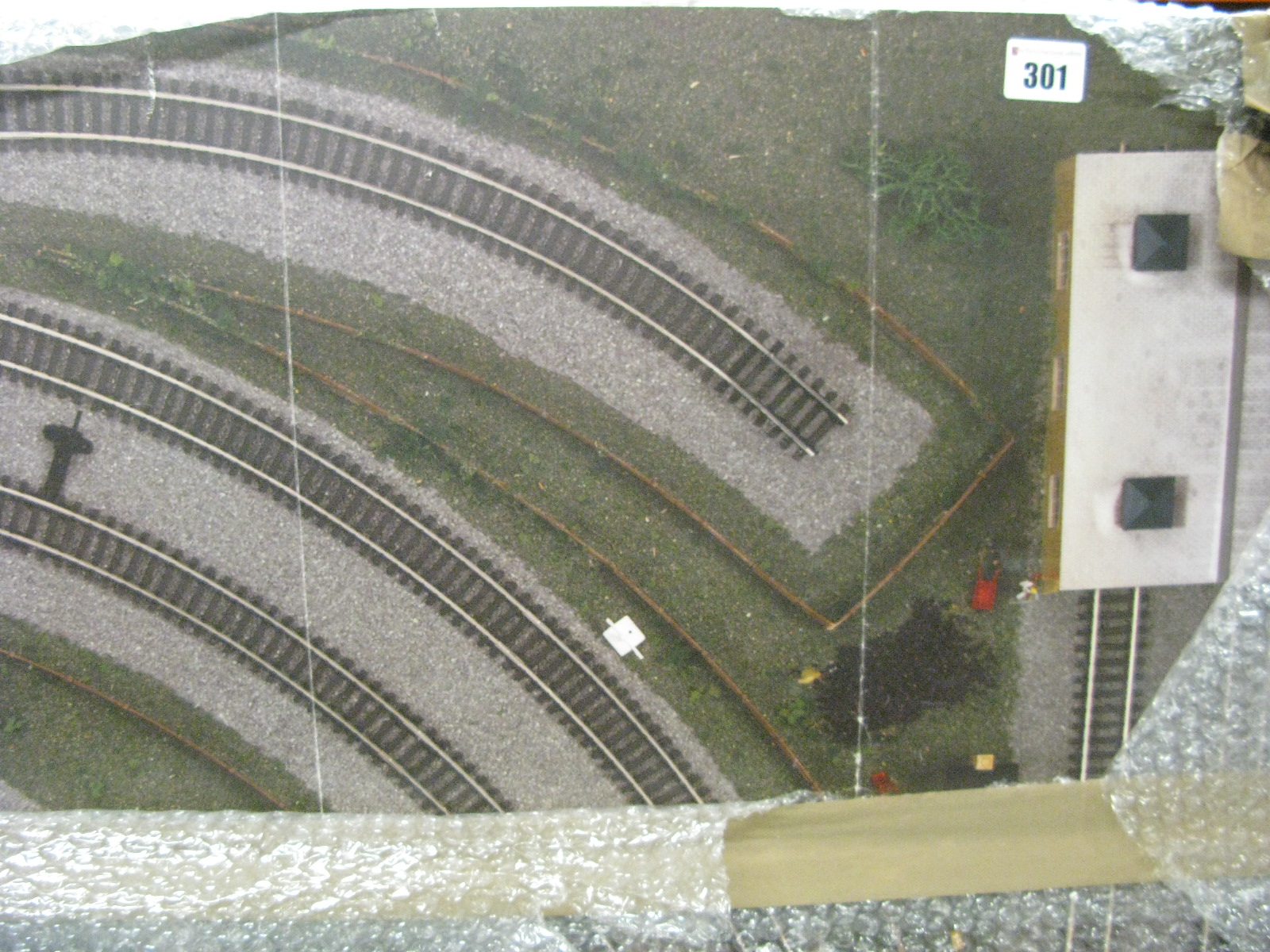 A Pre-Fabricated 'OO' Scale Model railway Layout Board, measuring 180cm x 120cm.