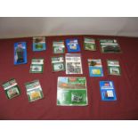 A Quantity of OO/HO Scale Plastic Model Figures, Animals, Packing Cases, Signs, Gas Lamp Posts,