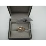 Avanti (Ashbourne, Derbyshire); A Modern 18ct Rose Gold 'Cascata Diamond Bubble' Ring, of abstract