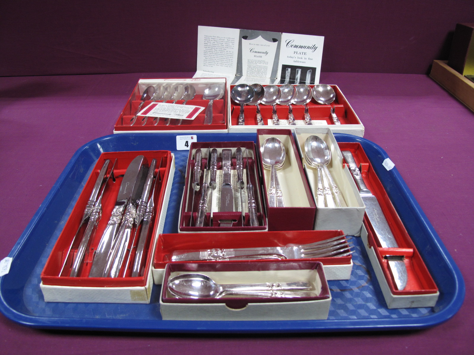 A Part Canteen of Community Plate Cutlery, (boxed) :- One Tray