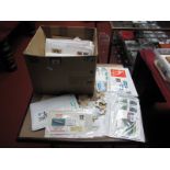 A Large Collection of G.B First Day Covers and Loose Stamps, in a carton, hundreds of first day