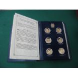 A Churchill Centenary Trust Silver Gilt Medallion Set, presented in an album containing Twenty