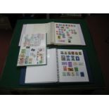 Two Albums and a Stockbook of World Stamps, from Argentina, Belgium,, Eire, Italy, Egypt, Israel,