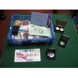 A Collection of Coins, Packs, Coin First Day Covers, to include last day of issue Bank of England