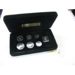 Pobjoy Mint Isle of Man Silver Proof Coin set 1978, (7 coins), accompanied by literature, cased.