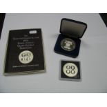 Three Silver Proof Commemorative Coins, to include The Turks and Caicos Islands 20 crowns coins