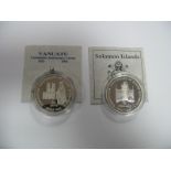Two Silver Proof Commemorative Coins both Queen Elizabeth II 40th Anniversary of The Coronation,