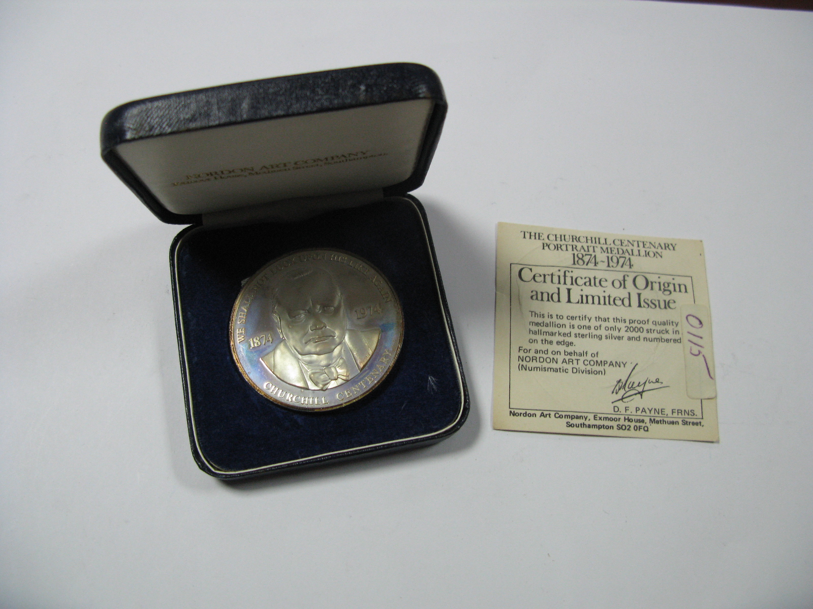 A Collection of Four Sir Winston Churchill Commemorative Medallions, to include The Churchill - Image 4 of 5