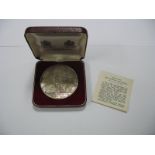 A Winston Churchill 1874 -1965 Commemorative Silver Medallion, issued by Spink & Son Ltd,