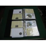 A Collection of Twenty Four WWF First Day cover Commemorative Medallions, to include yellow eyed