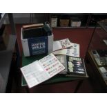 A Box of World and Commonwealth Mint and Used Stamps, in eight stockbooks, noted Greece, Monaco,