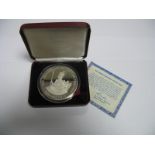 A 1978 Jamaica Twenty Five Dollars Proof Silver Coin '25th Anniversary of The Coronation',