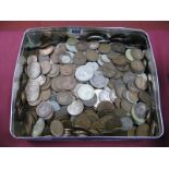 A Collection of G.B Pre-Decimal Base Metal Coins, assorted denominations, plus a quantity of G.B