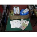 A Large Carton of GB and World Stamps, mainly used both some mint GB in small boxes, packets,