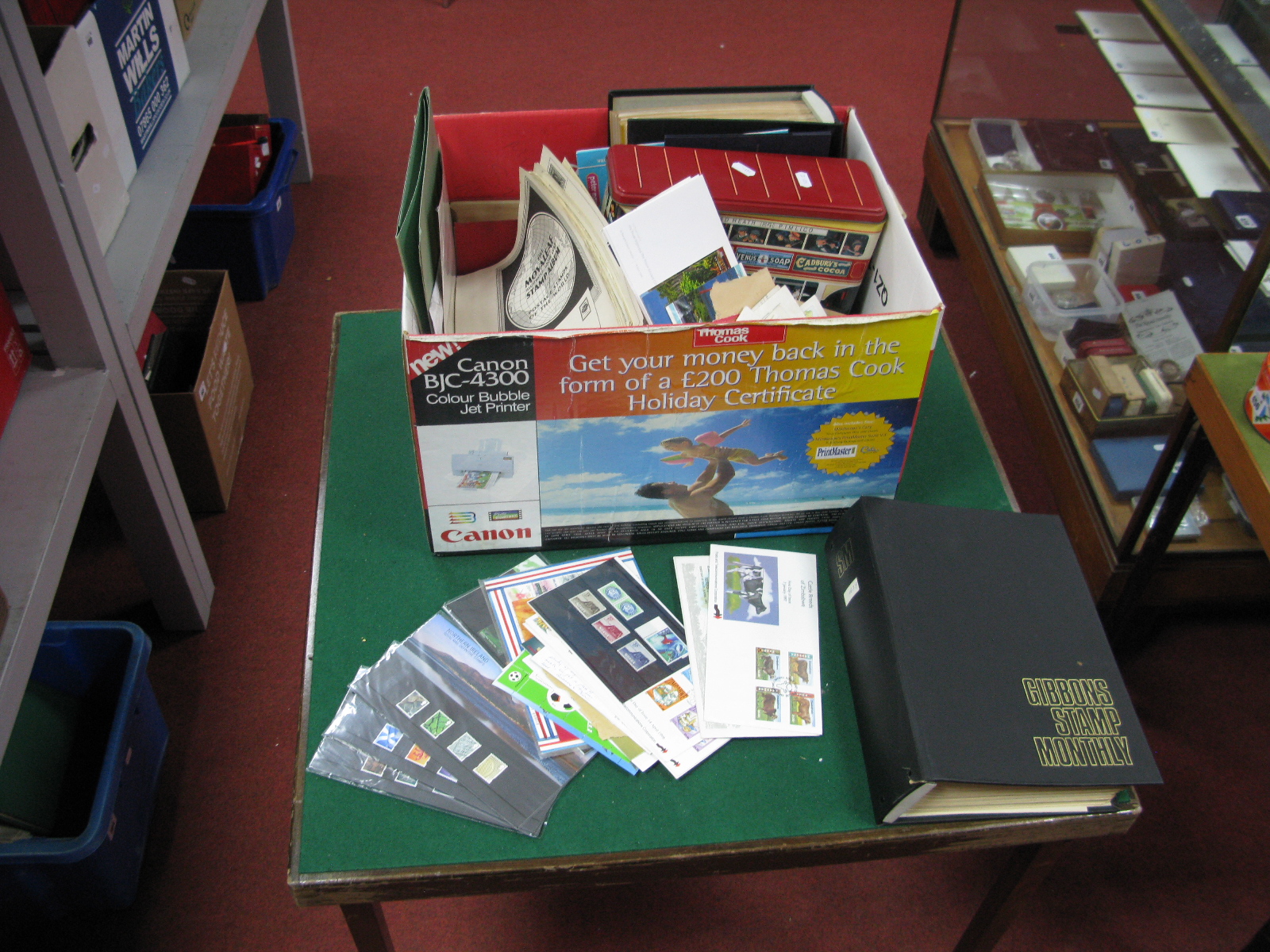 A Large Box to Sort, includes G.B and World Stamps on and off piece in stockbooks, in envelopes