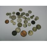 A Collection of Coins, to include Nova Scotia one penny token 1840, Nova Scotia one cent 1864,