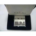 A Danbury Mint HM The Queens Official Birthday Silver Ingot, certified No 2518, accompanied by