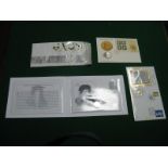 Four Philatelic/Numismatic Covers, to include Benham First Day of The New Fifty pence Coin - 28th