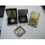 A Collection of Four Sir Winston Churchill Commemorative Medallions, to include The Churchill