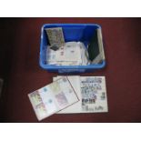 An Accumulation of Mint and Used Stamps of Austria, Spain, Switzerland etc, in albums on pages, in
