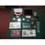 A Collection of Mostly Crown Sized Coins, to include Pobjoy Mint millennium crowns commemorating the