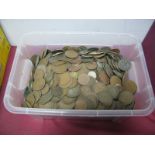 A Collection of G.B Pre-Decimal Base Metal Coins, mostly pennies and halfpennies, all from