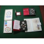 A Collection of Coins, to include EEC 1973 medallic first day cover, Royal Wedding 1973 medallic