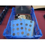 A Collection of G.B and Overseas Coins, including four Whitman G.B coin collector folders, one
