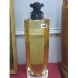 A Large Shops Display Perfume Bottle of Curved 'C' Shape 'Toys' to bode, the lid as a bear 45cm