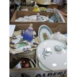 Wedgwood, Noritake, Spode and other pottery (damages noted):- Three Boxes