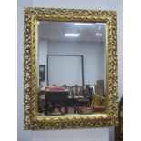 A Rectangular Wall Mirror, in gilt wood frame, 76cm x 61.5cm.