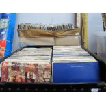 45 RPM Records, various genres, many 1970's, 80's mainly in sleeves:- Three Boxes
