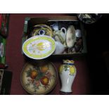 Crown Devon Oval Dish, BMF tankard, plaster wall plaque by Bosson's, Portuguese ceramics,