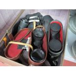 Binoculars - Sea King 7 x 42, U.S Gov Supply 7 x 50, Nishline, Helina, Jenoptem 10 x 50 (5) plus