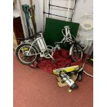A Batribike Folding Electric Bicycle, in bag, (untested : sold for parts only).