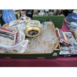 Cutlery, glassware, ceramics:- Two Boxes